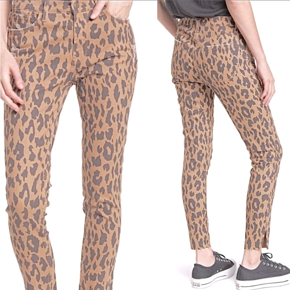 Kensie leopard skinny jeans Size 27